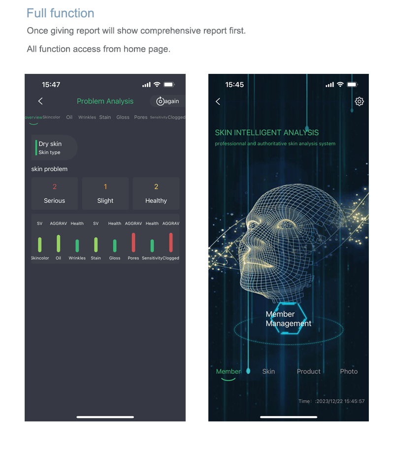 handhelp skin analyzer